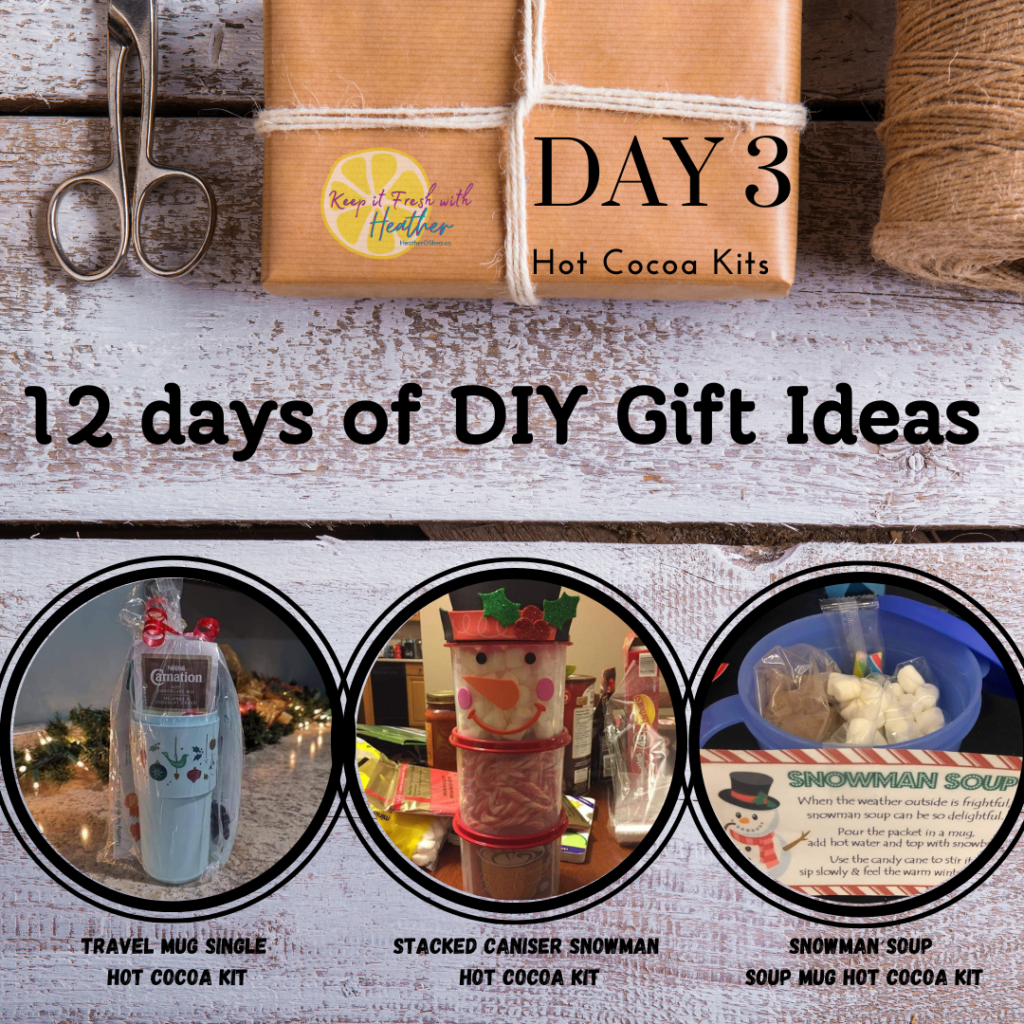 12 days if DIY gift ideas Day 3 Hot cocoa kits